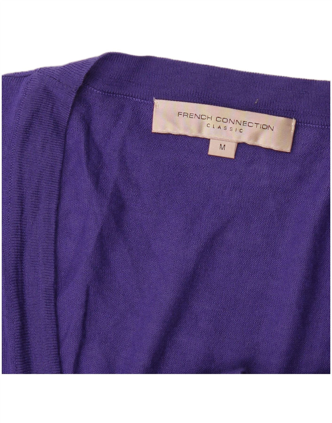 French Connection Pull cardigan long pour femme UK 12 Violet moyen