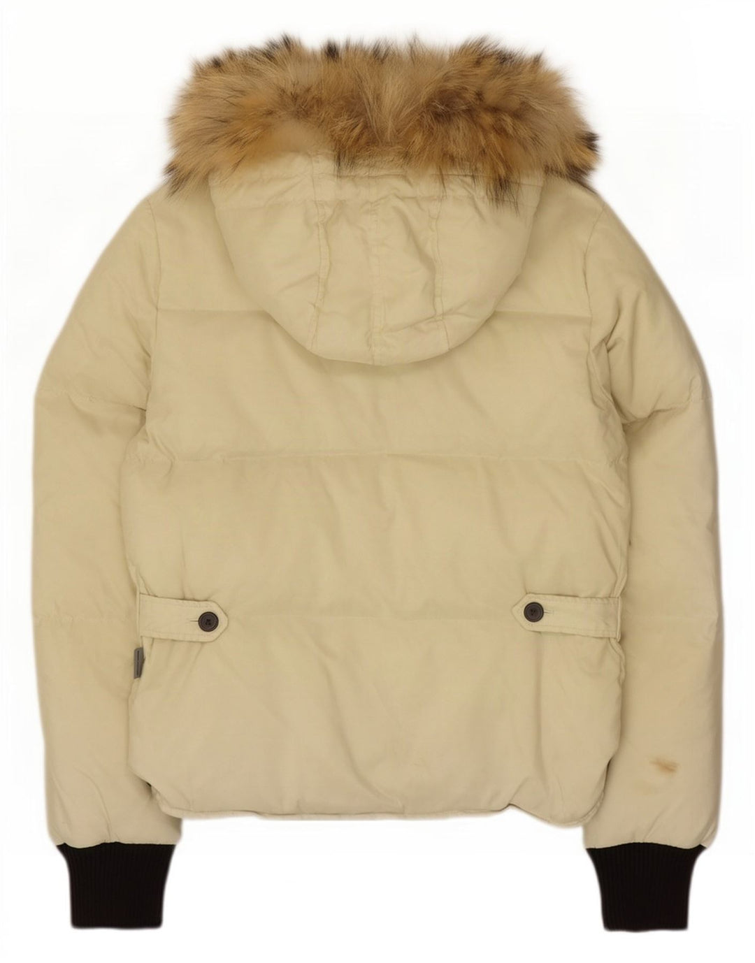 Sergio Tacchini Veste matelassée à capuche pour femme IT 42 Beige moyen Colourblock