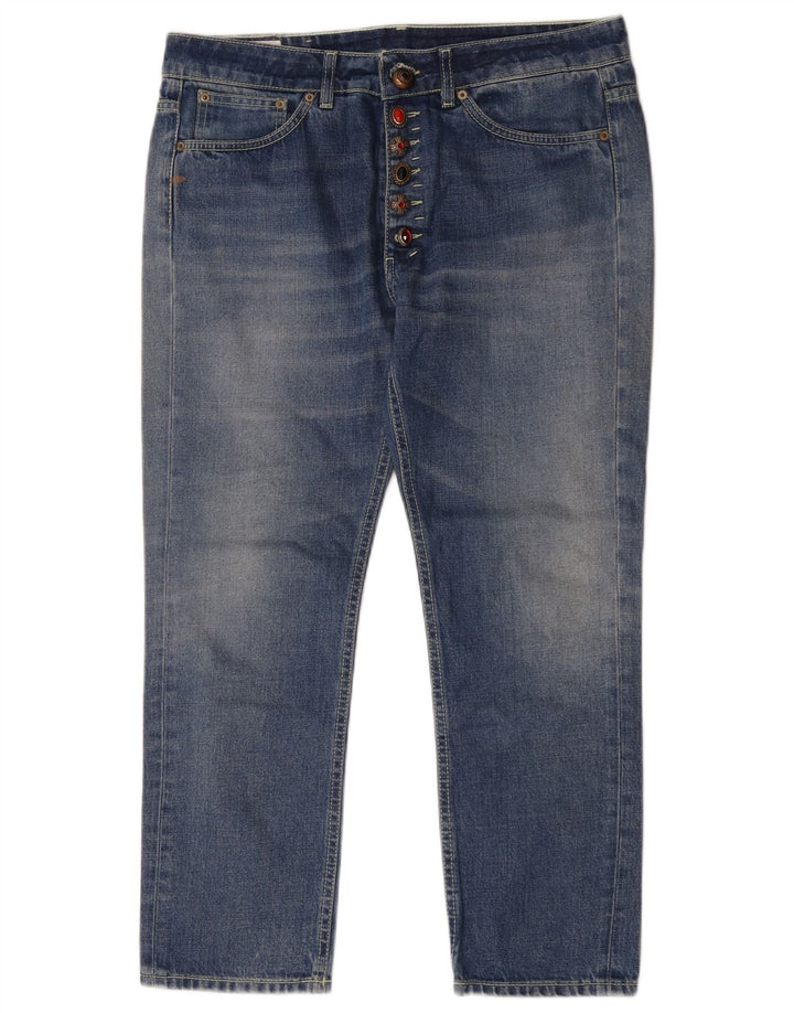 Dondup Femme Capri Jeans W28 L26 Bleu Coton