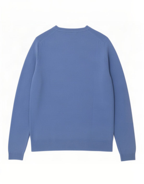 Marks & Spencer Pull col bateau pour femme UK 14 Grand Bleu Acrylique