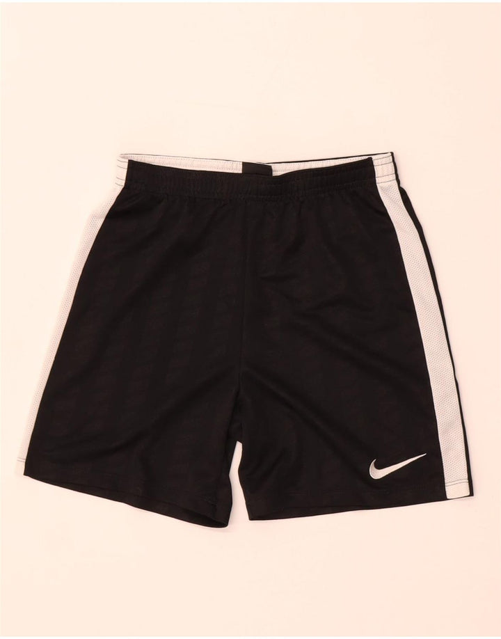 Nike Short de sport Dri Fit pour garçon 10-11 ans Polyester rayé noir moyen