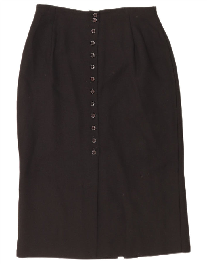 Marks & Spencer Jupe crayon pour femme UK 14 Medium W28 Noir Polyester