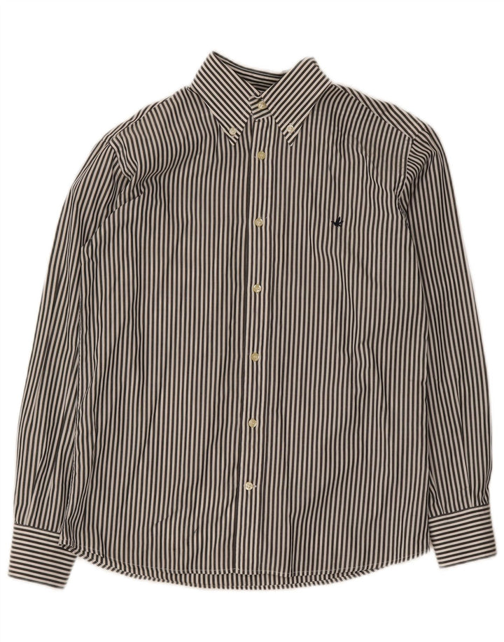 Brooksfield Chemise Garçon 13-14 ans Noir à Fines Rayures