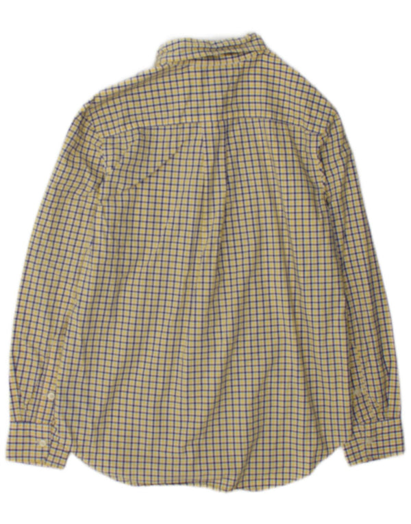 Ralph Lauren Chemise Garçon 10-11 ans Coton à Carreaux Jaune Moyen