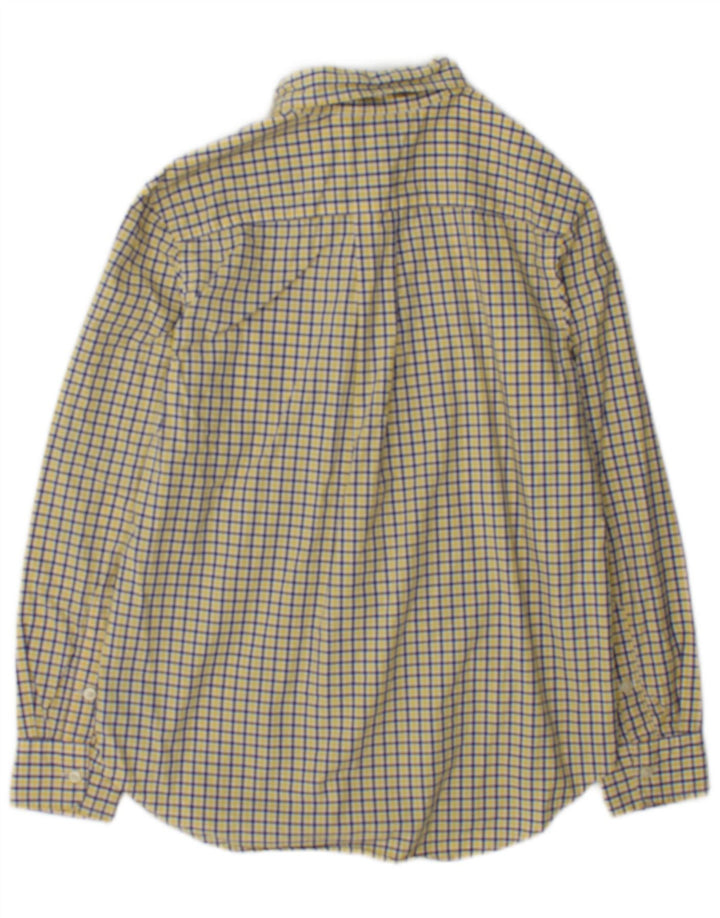 Ralph Lauren Chemise Garçon 10-11 ans Coton à Carreaux Jaune Moyen
