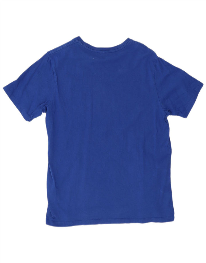 Levi's T-Shirt Graphique Femme UK 14 Bleu Moyen Coton