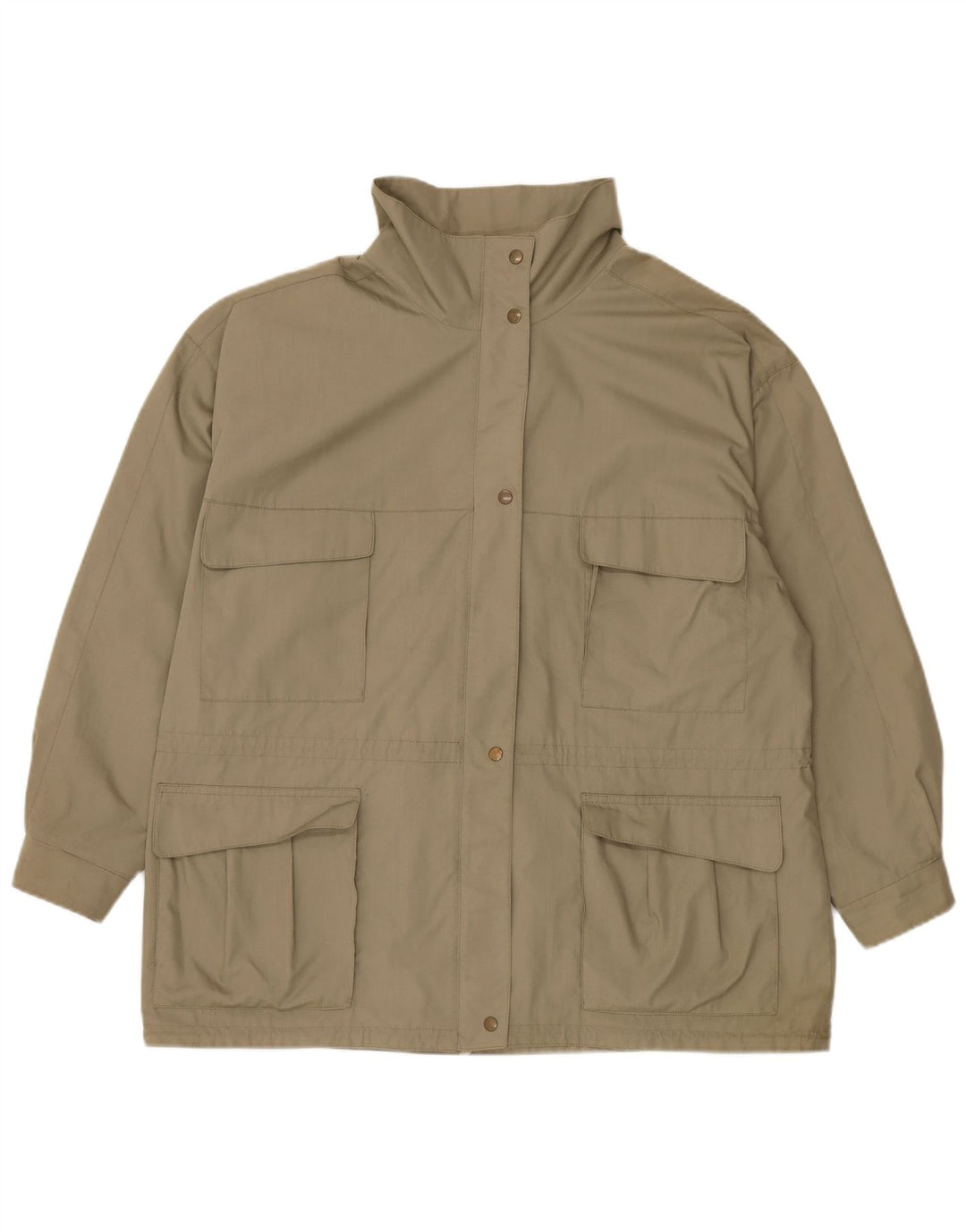 Diolen Veste de pluie à capuche coupe ample pour femme EU 48 2XL Kaki Polyester