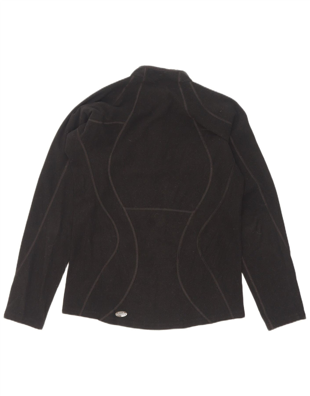 Asics Pull polaire à col zippé pour homme Petit noir Polyester