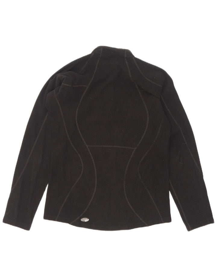 Asics Pull polaire à col zippé pour homme Petit noir Polyester