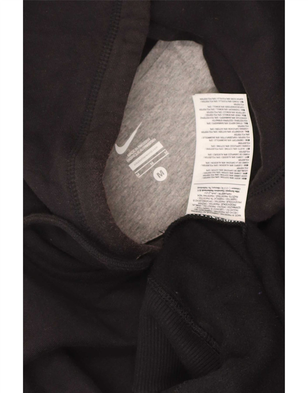 Nike Sweat à capuche zippé pour homme en coton noir moyen