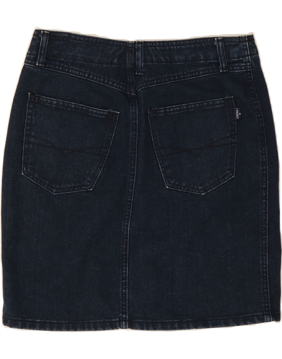VINTAGE Jupe en jean femme IT 40 Small W27 Bleu Marine