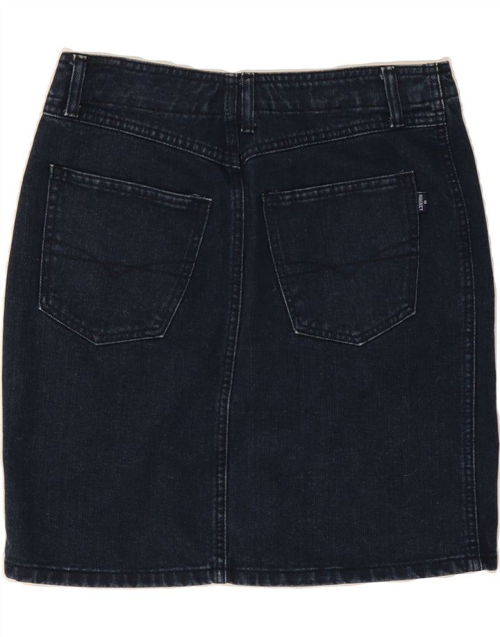 VINTAGE Jupe en jean femme IT 40 Small W27 Bleu Marine
