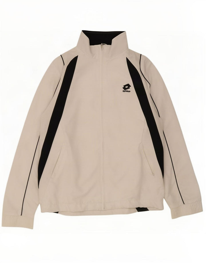 Lotto Veste de Survêtement Homme Blanc Moyen Polyester Colorblock