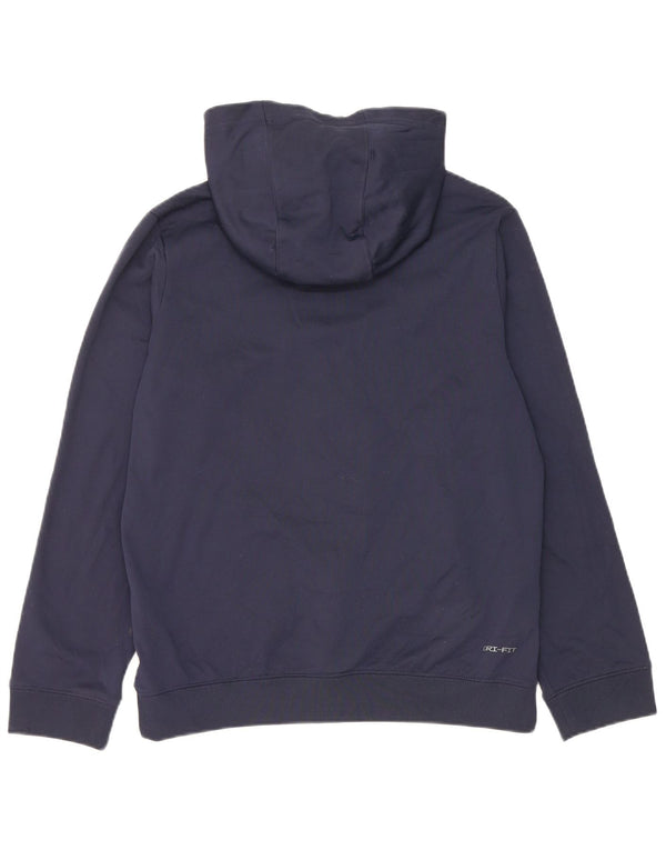 Nike Garçon Dri Fit Zip Sweat à capuche 13-14 ans XL Bleu marine Colourblock
