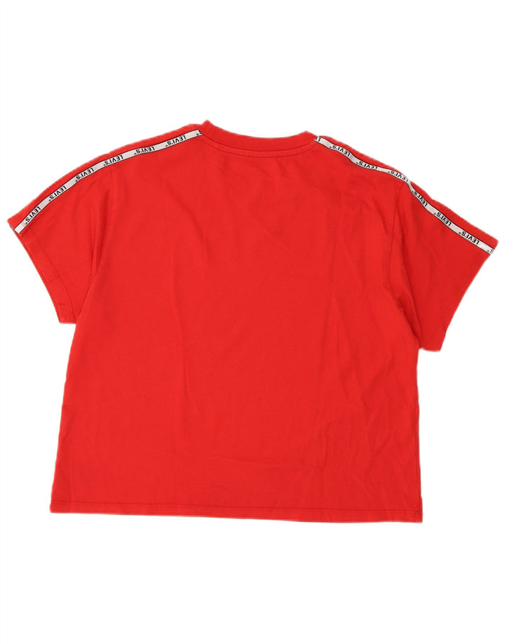 Levi's T-Shirt Graphique Femme UK 12 Rouge Moyen