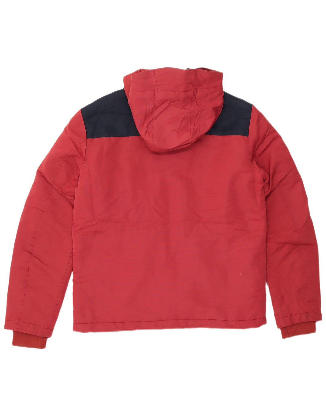 JACK & JONES Veste coupe-vent à capuche pour homme UK 38 Rouge moyen Colourblock