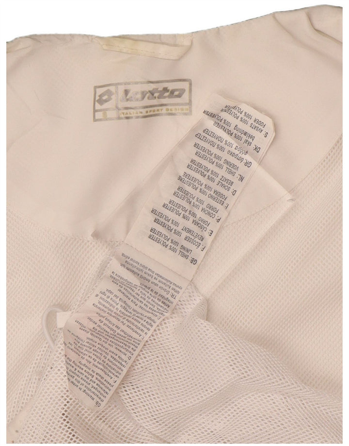 Lotto Veste de Pluie Homme UK 36/38 Petit Blanc Colorblock Polyester