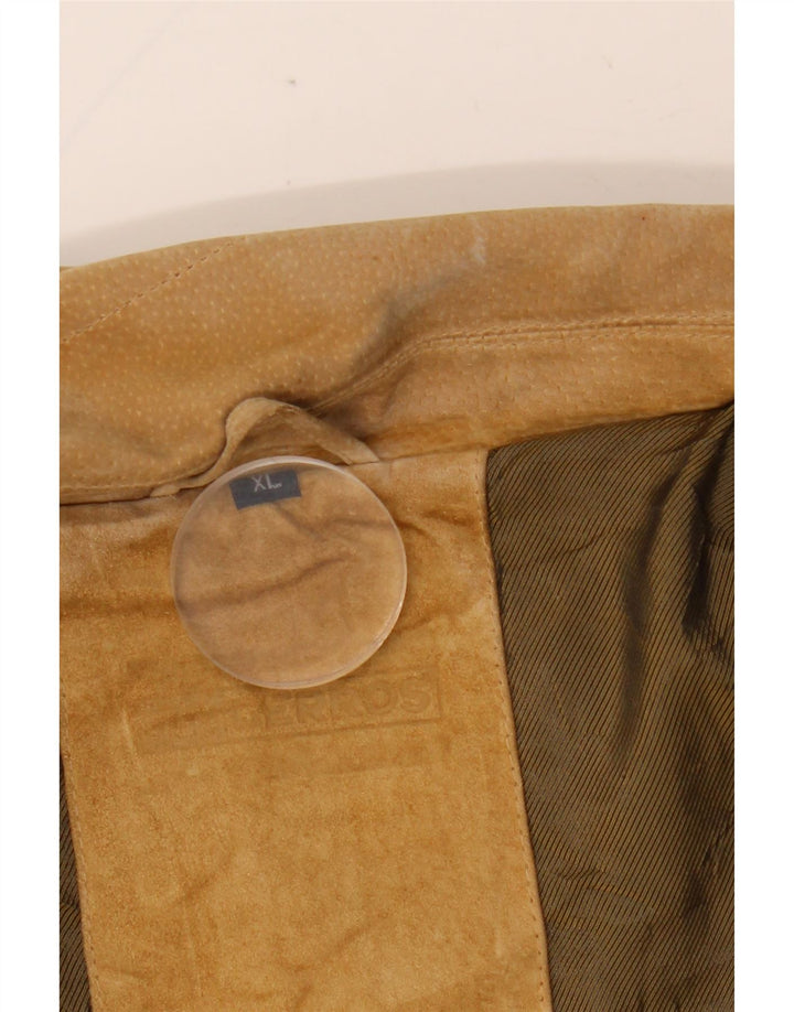 LERROS Veste en Daim Homme UK 42 XL Cuir Beige