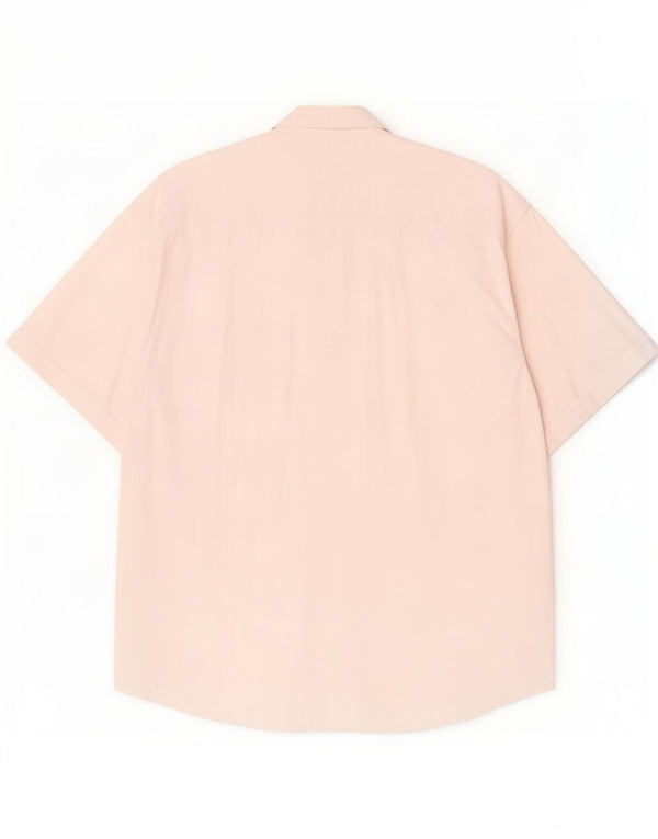 Valentino Chemise à manches courtes pour homme Taille 16 41 Large Blanc