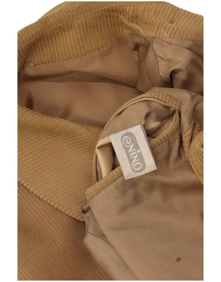 NINO Veste en velours côtelé pour homme UK 38 Coton beige moyen