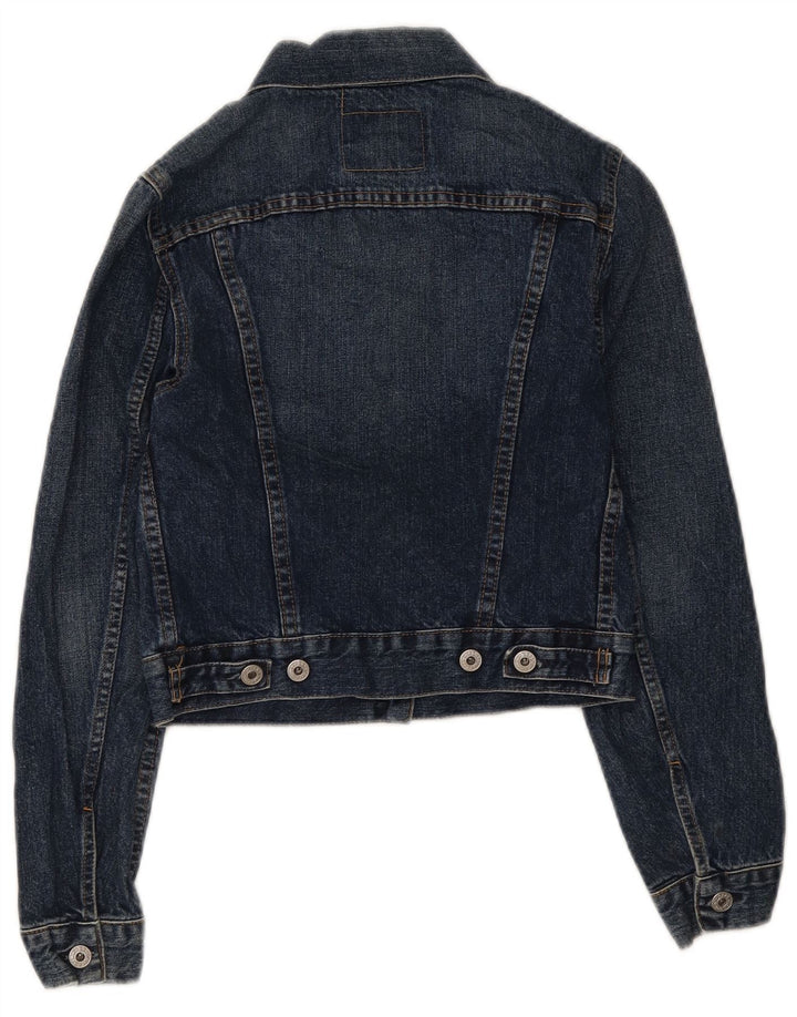 Replay Veste en jean courte pour femme UK 8 Small Bleu Coton