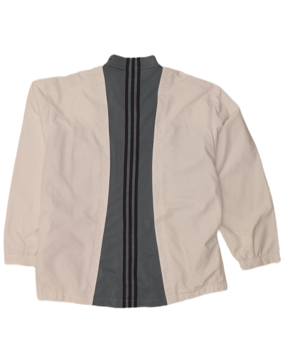 ADIDAS Veste de survêtement pour homme UK 46/48 XL Blanc Colorblock Polyester