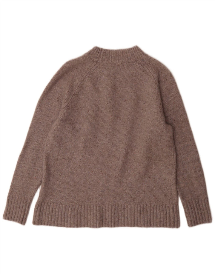 White Stuff Pull à col roulé pour femme UK 14 Large Gris Moucheté