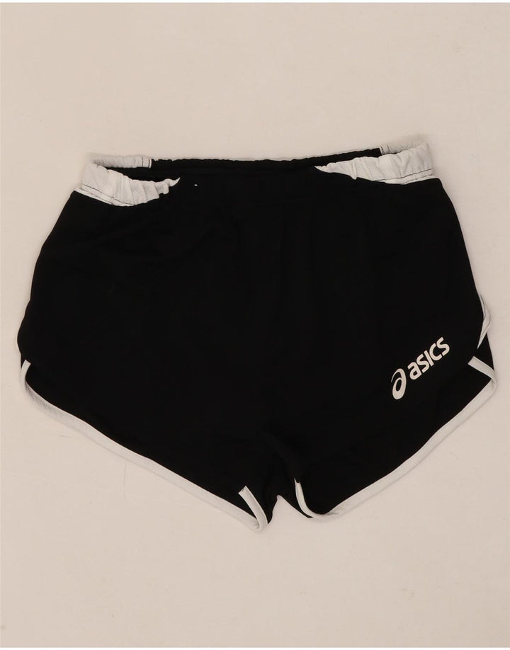 ASICS Short de sport pour femme UK 14 Polyester color block noir moyen