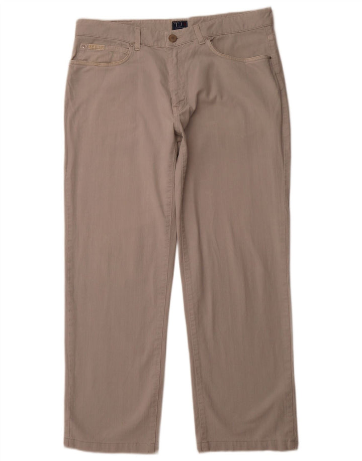 TRUSSARDI Pantalon décontracté droit W38 L29 Beige