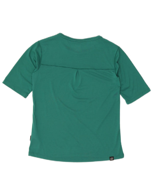 Berghaus Femme T-Shirt Top UK 8 Small Vert Polyester