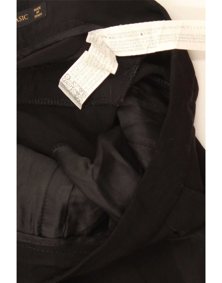 Zara Pantalon décontracté pour femme Taille M W28 L32 Noir Polyester