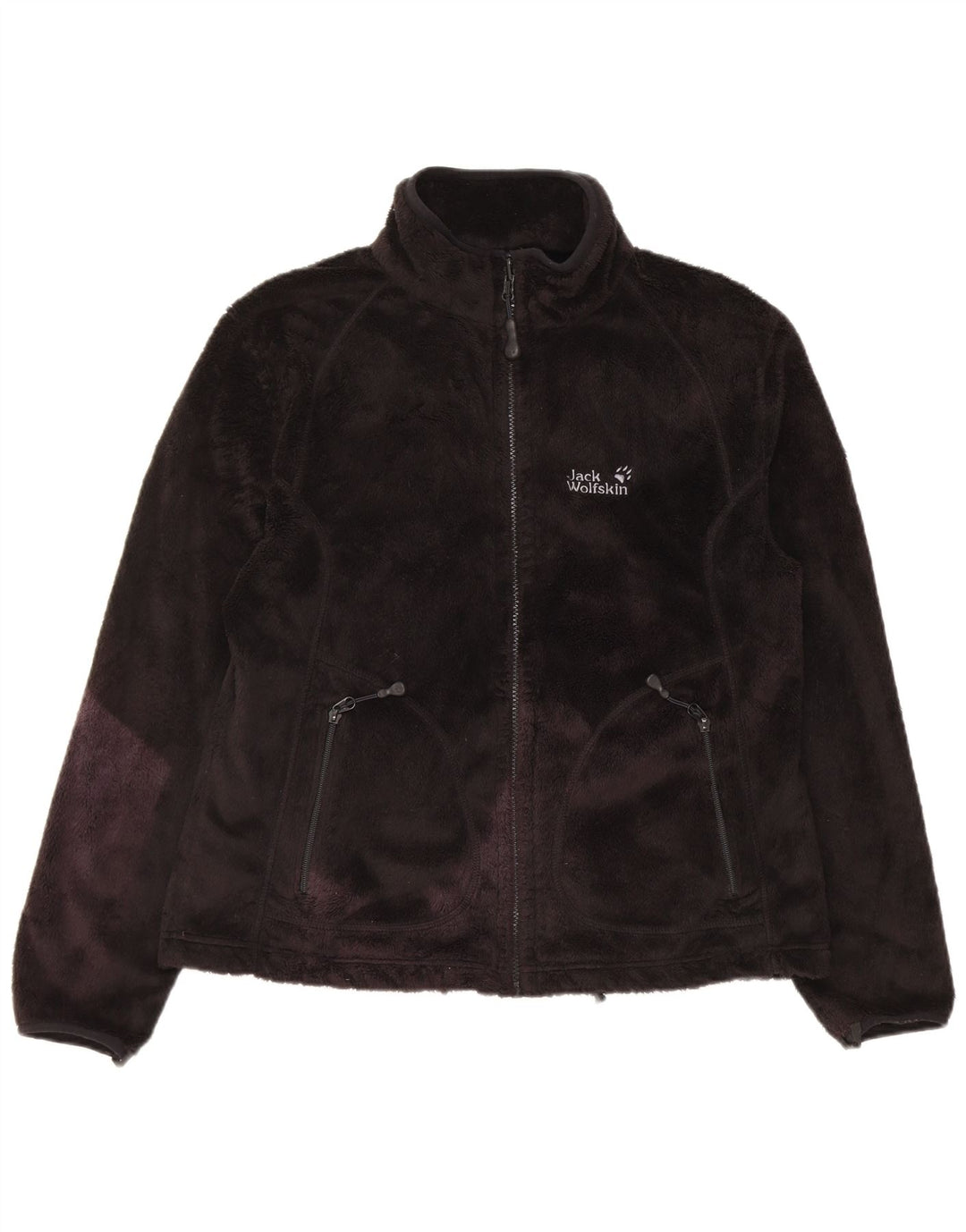 Jack Wolfskin Veste polaire doublée pour femme UK 16 Large Noir Polyester
