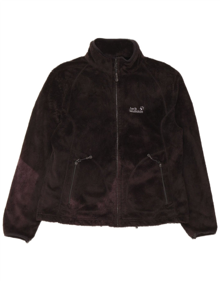 Jack Wolfskin Veste polaire doublée pour femme UK 16 Large Noir Polyester