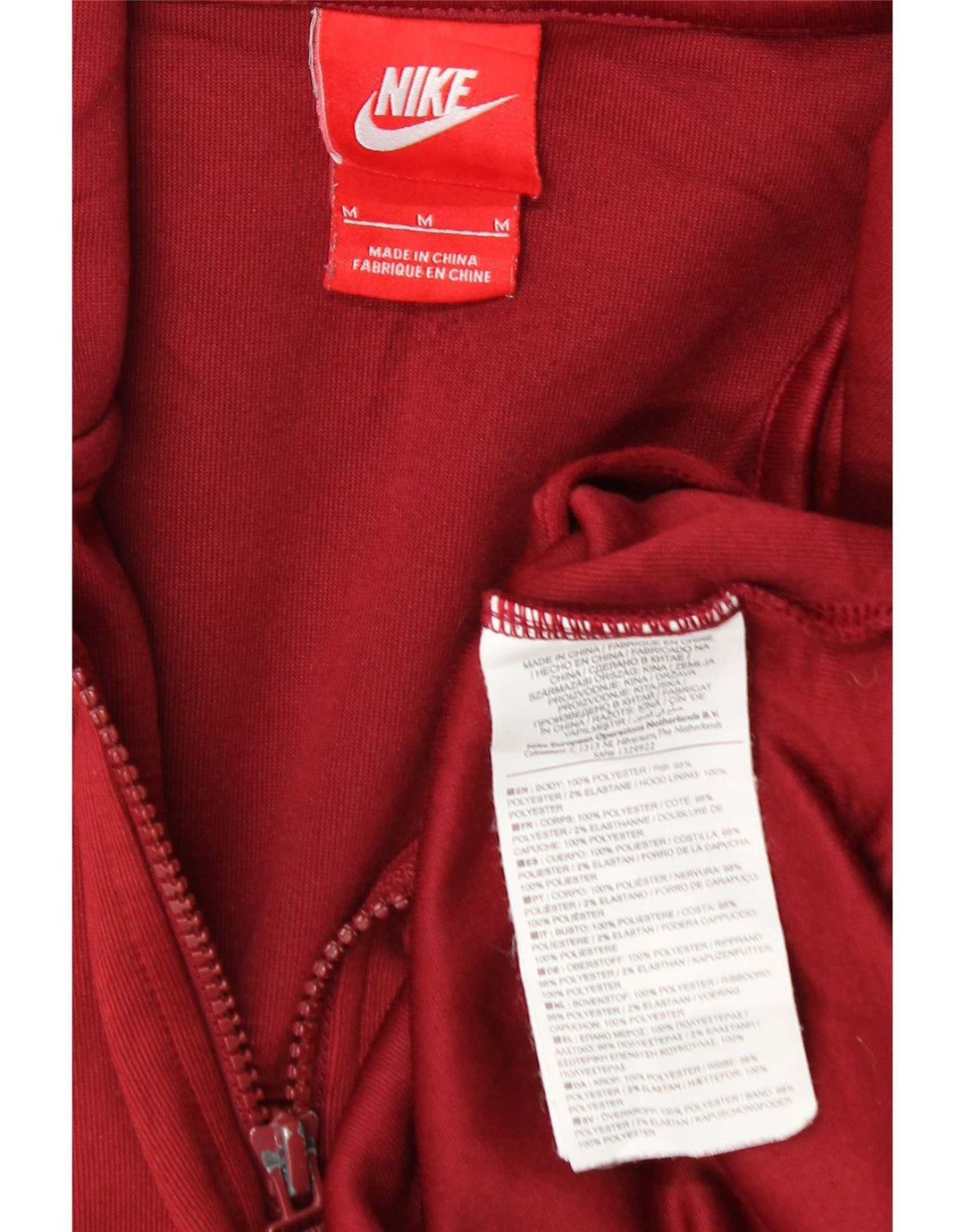 Nike Veste de survêtement pour homme en polyester bordeaux moyen