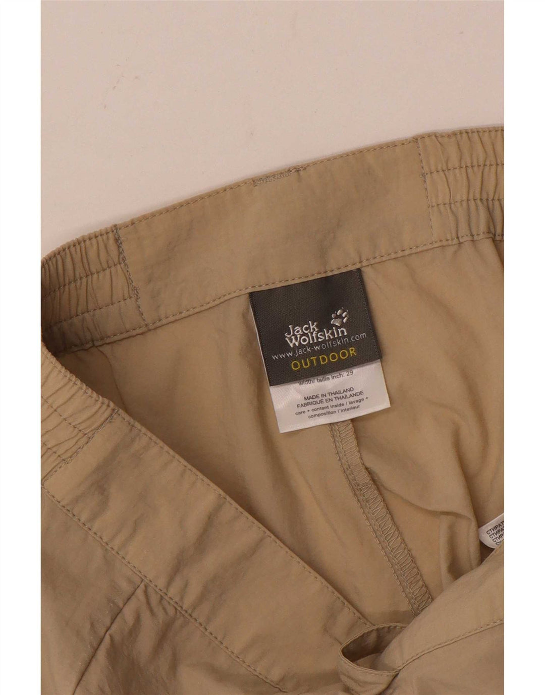 Jack Wolfskin Short cargo pour femme UK 10/12 Small W29 Beige Polyamide