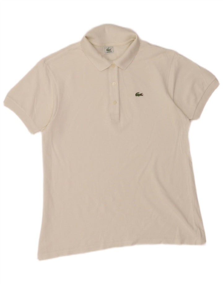 Lacoste Polo Femme Taille 40 Moyen Blanc