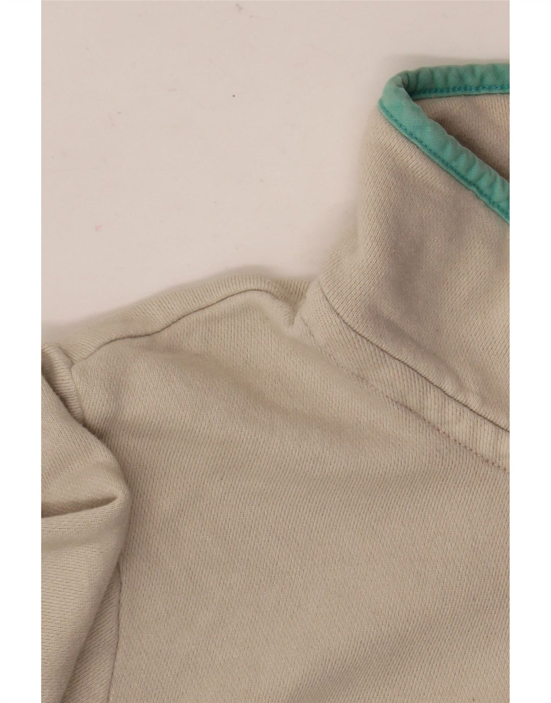 Joules Womens Button Neck Sweatshirt Jumper UK 16 Large Blanc Rayé