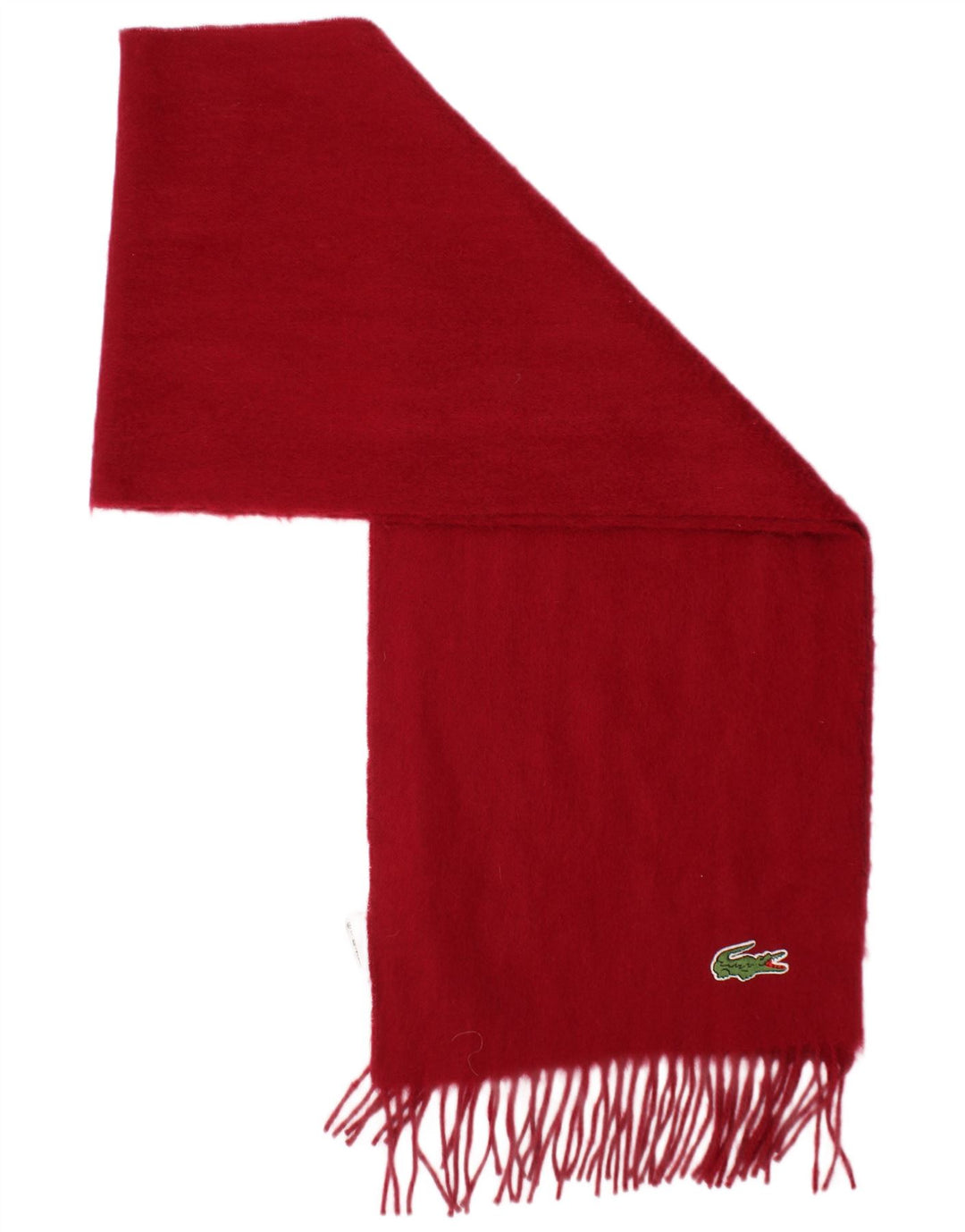 Lacoste Écharpe rectangulaire homme taille unique rouge laine classique