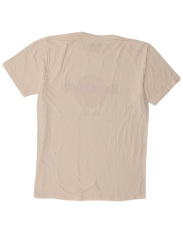 Hard Rock Cafe Hommes Séville Graphique T-Shirt Haut Grand Coton Blanc