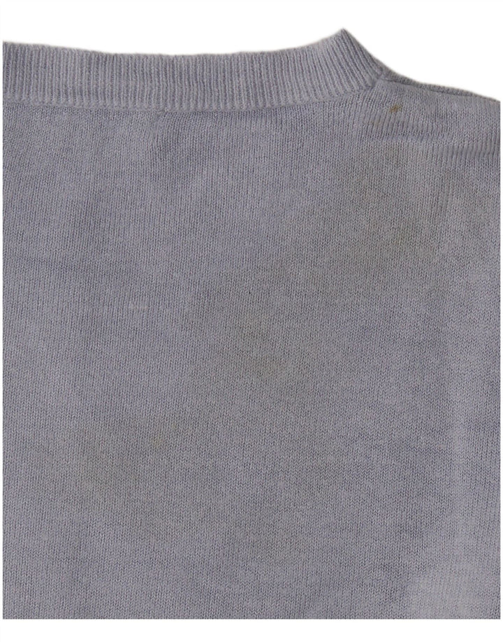 Marks & Spencer Pull surdimensionné à col rond pour femme UK 10 Petit Bleu