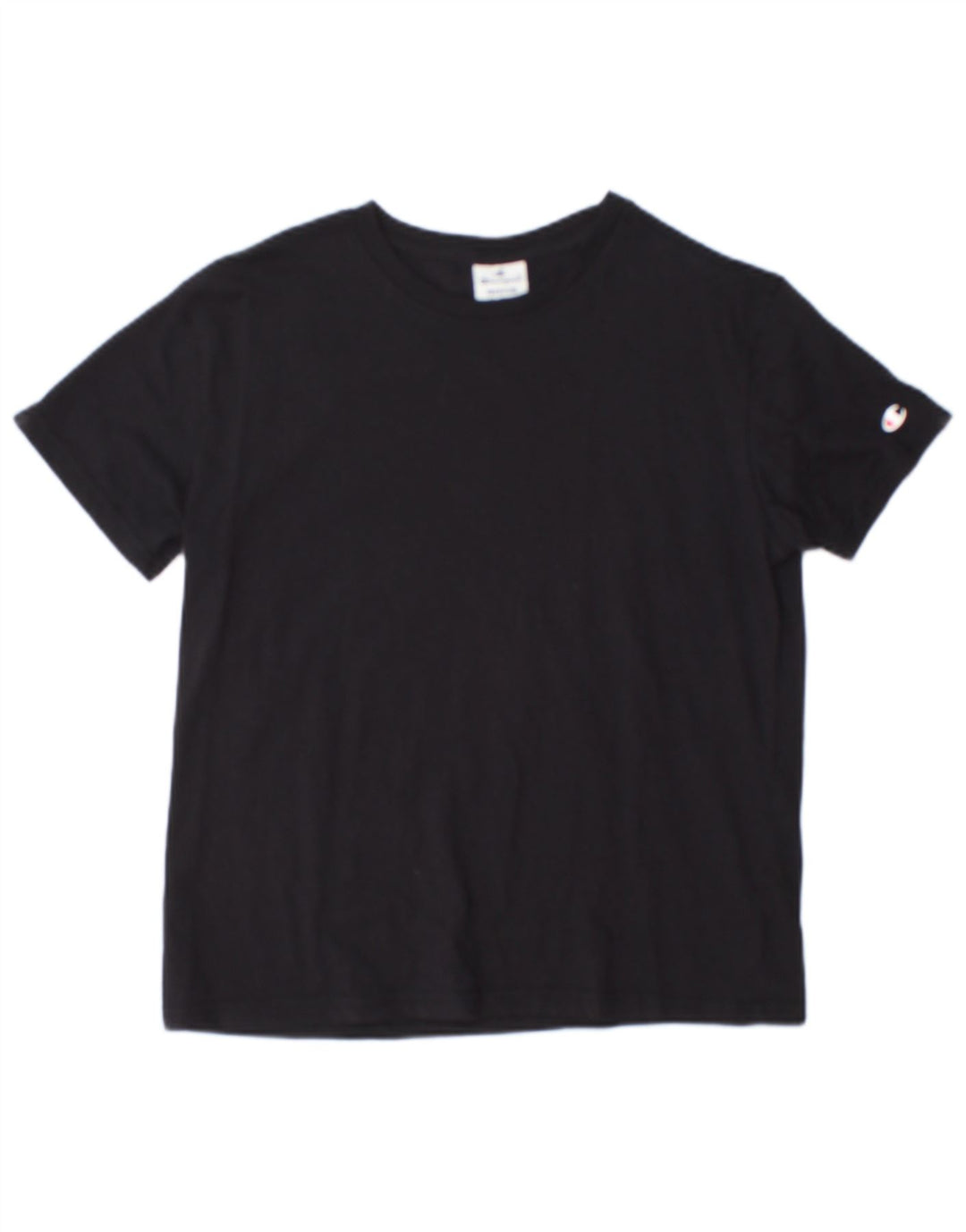 Champion T-Shirt Femme UK 14 Medium Noir