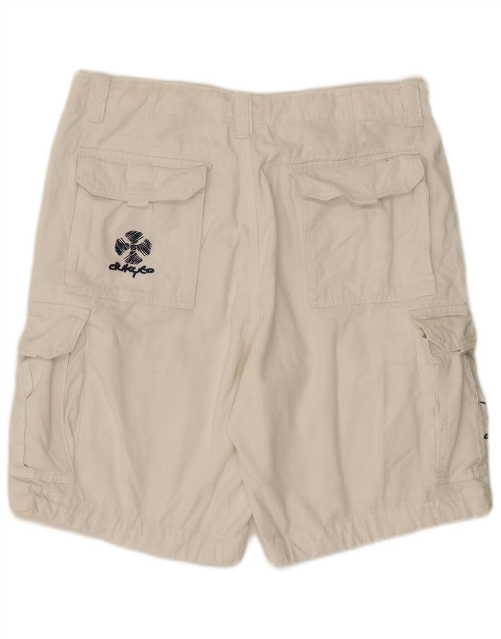 Short Cargo Vintage Homme XL W38 Blanc