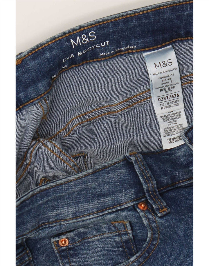 Marks & Spencer Jean Eva Regular Bootcut pour femme UK 12 Medium W32 L30 Bleu