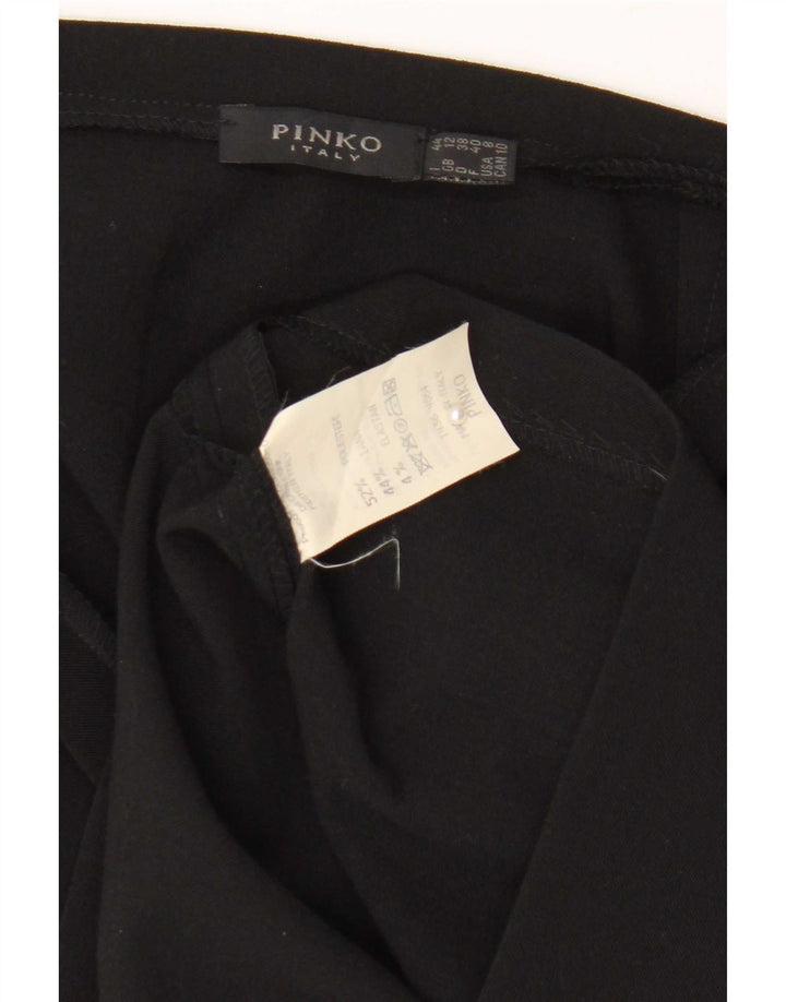 Pinko Mini jupe femme UK 12 Medium W30 Noir Polyester