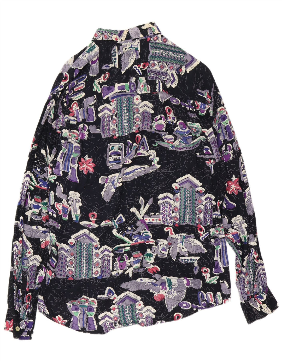 HARRIS de LUCA Chemise à Motifs Abstraits Petite Viscose Multicolore Homme