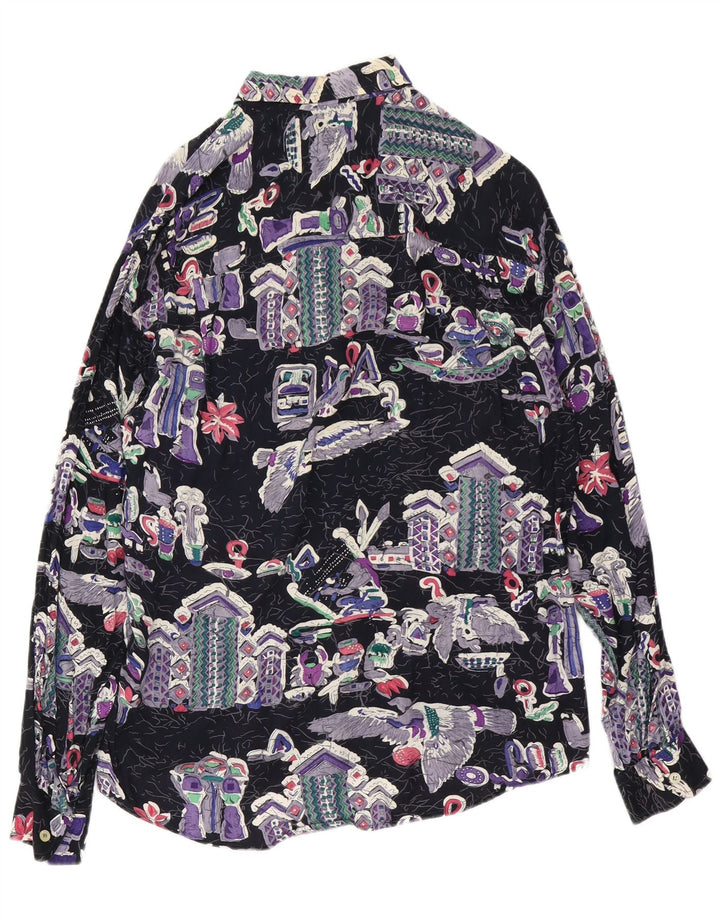 HARRIS de LUCA Chemise à Motifs Abstraits Petite Viscose Multicolore Homme