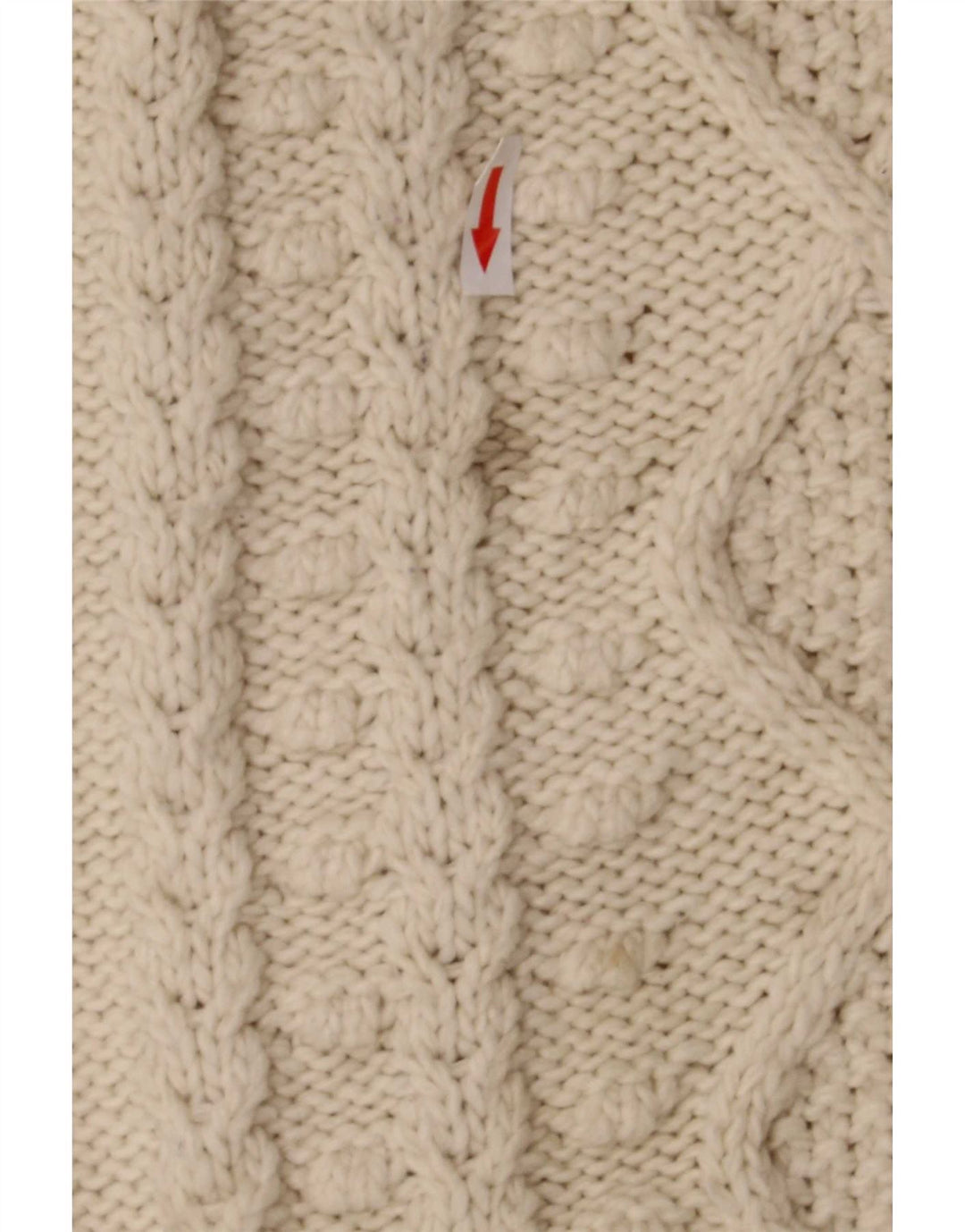 Zara Pull surdimensionné à col roulé pour femme UK 16 Large Beige