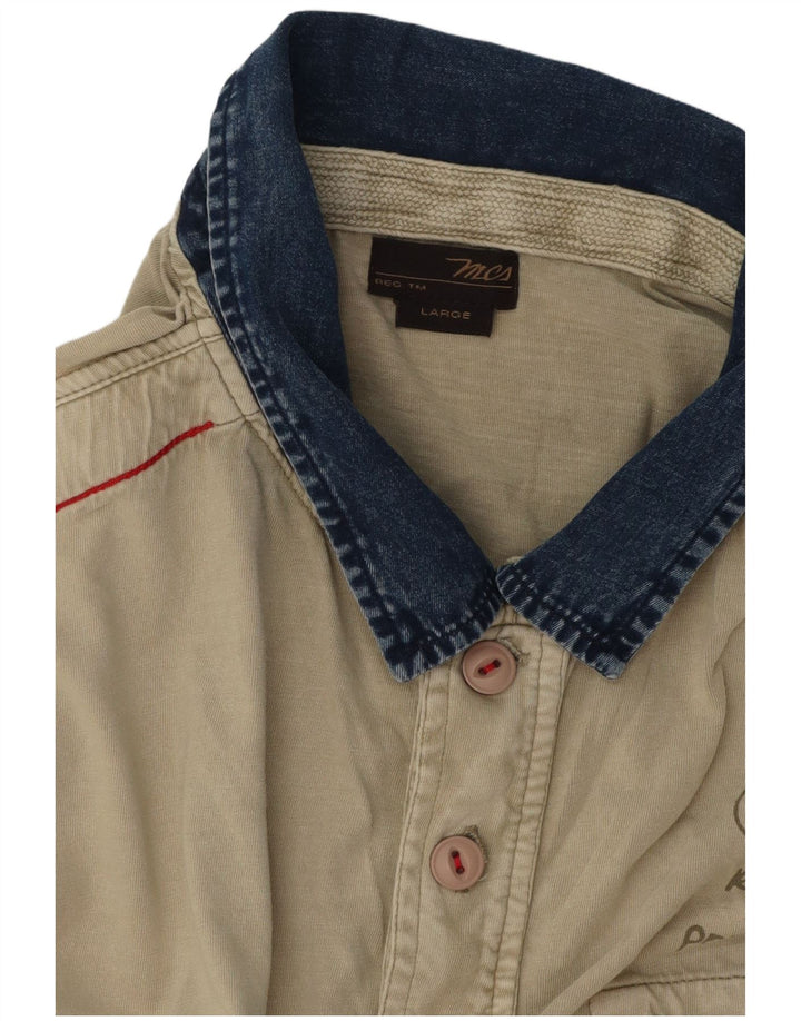 Marlboro Classics Polo Graphique Homme Large Vert Colorblock