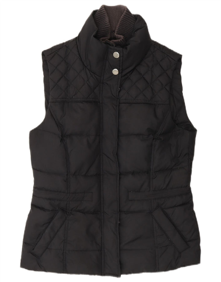 Esprit Gilet rembourré pour femme UK 12 Medium Noir Polyester