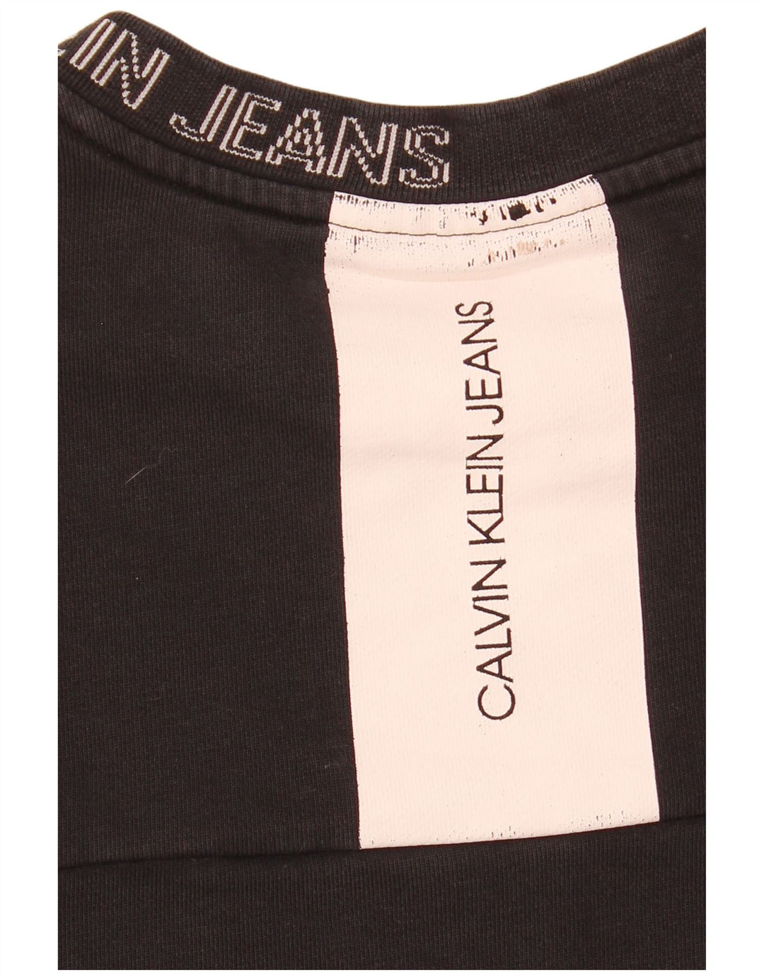Calvin Klein Jeans Sweat-Shirt Graphique Homme Noir Moyen Colourblock